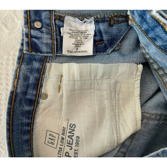 Gap Ultra Low Rise Women's Cropped Jeans Size 6 (30 x 24) - Picture 3 of 5
